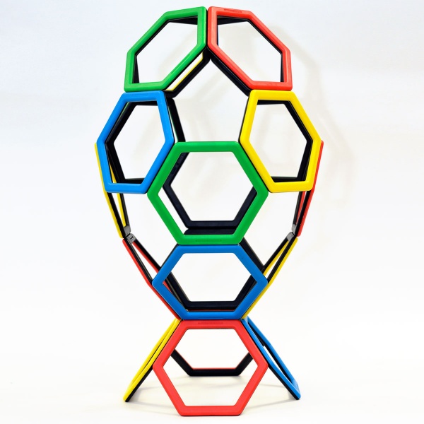 Magnetic Polydron Hexagon Set