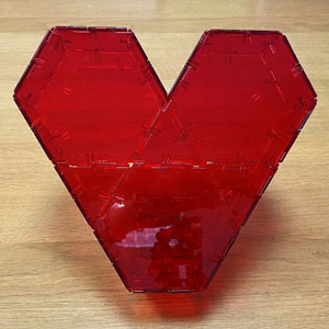 How to Make a 3D Heart of Polydron