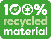 100% Recycled Material