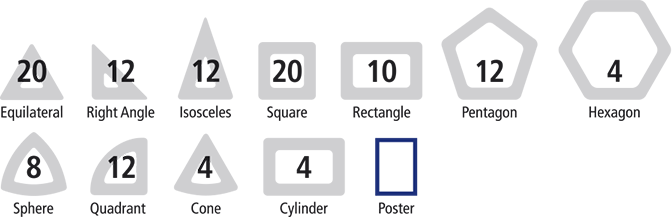 Magnetic Polydron Mathematics Set Contents