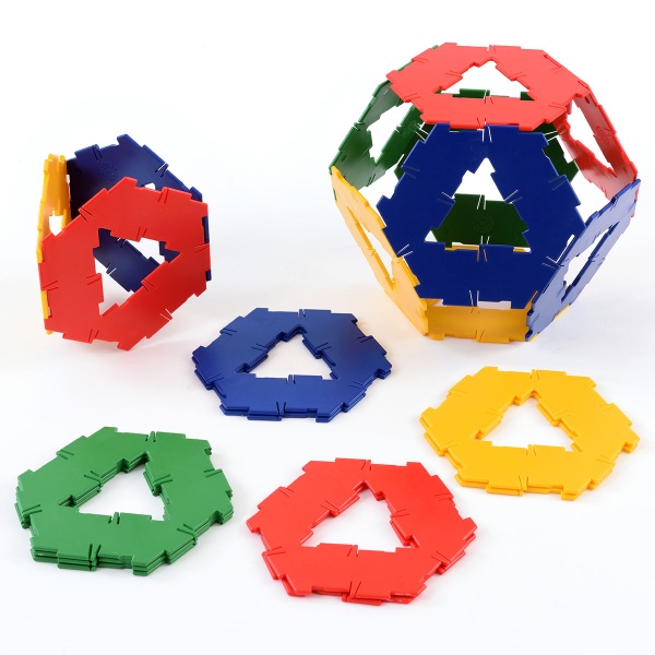 Polydron 20 Hexagons with Cut-Out
