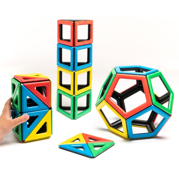 Magnetic Polydron Extra Shapes Set