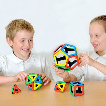 Magnetic Polydron Platonic Solids Set