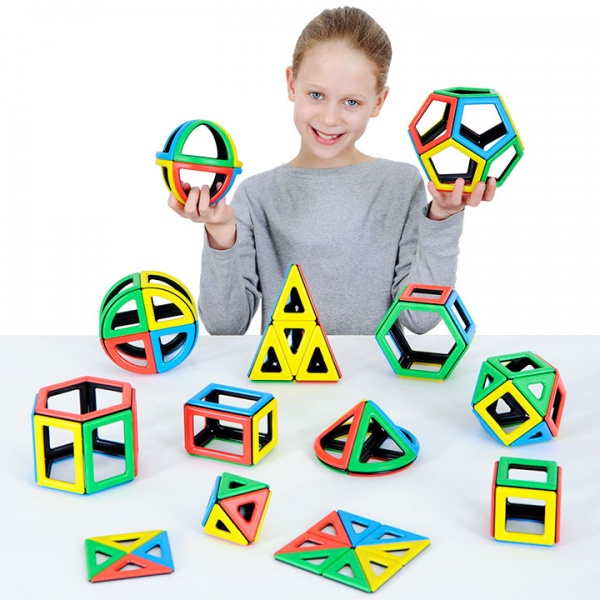 Magnetic Polydron Mathematics Set