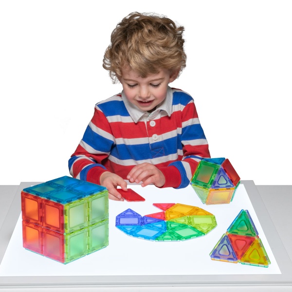 Translucent Solid Magnetic Polydron Class Set