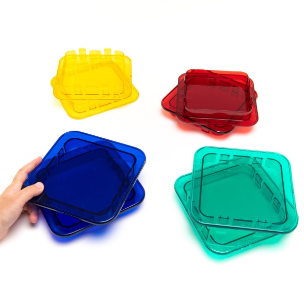 Giant Polydron Clip-In Coloured Windows Set