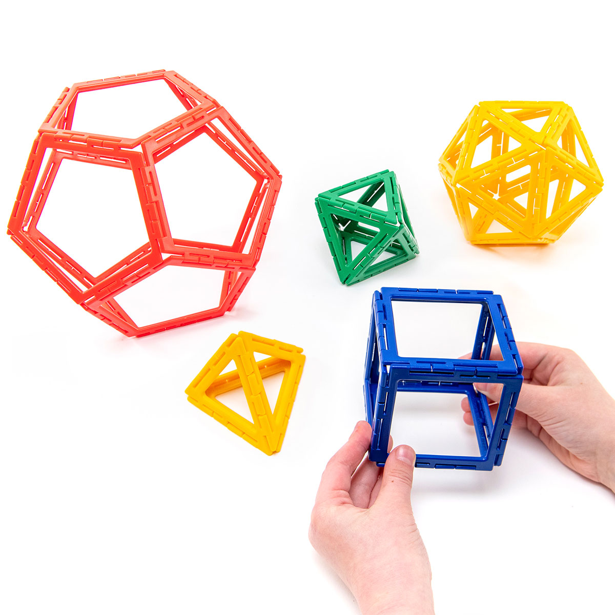 Polydron Frameworks Platonic Solids Set