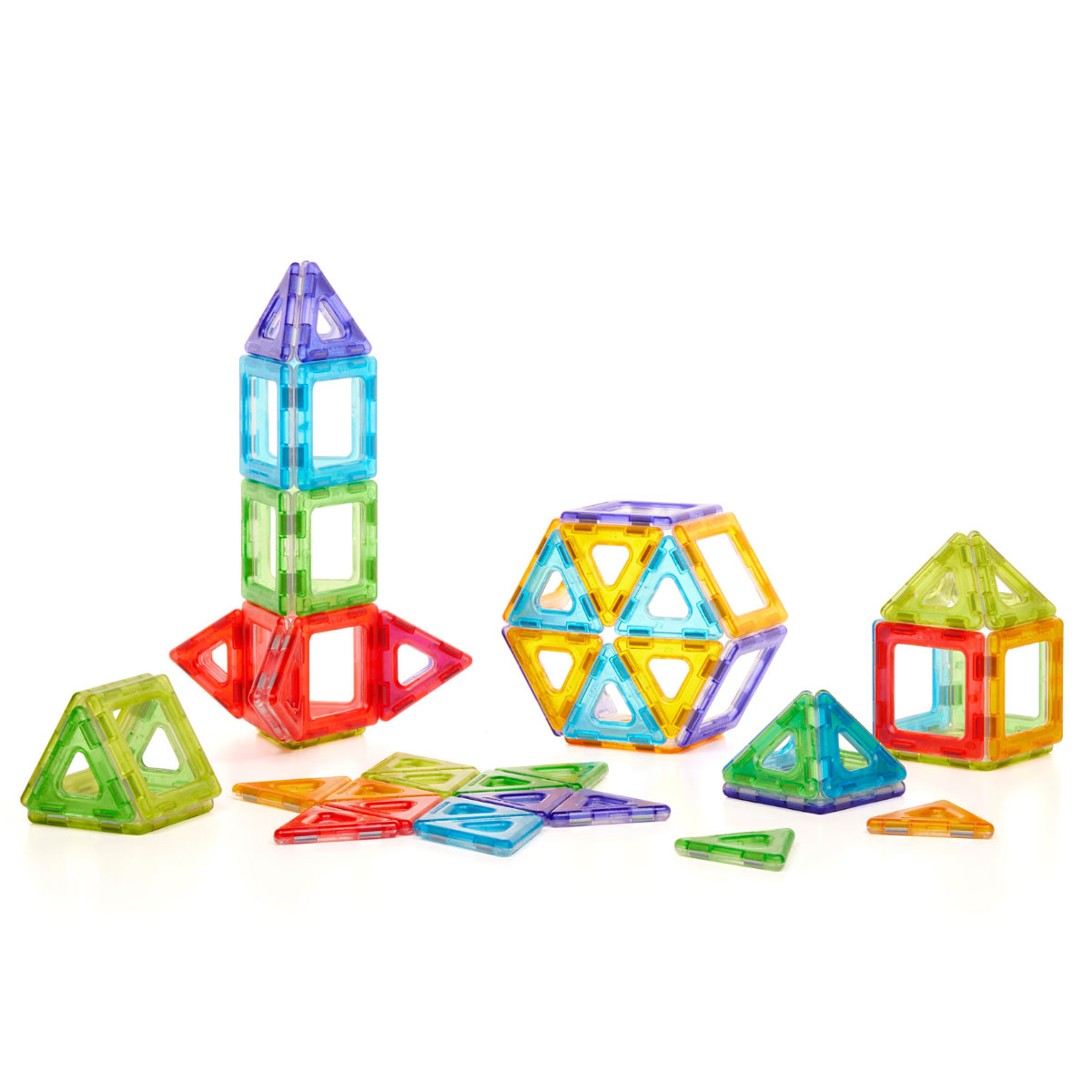 Translucent Magnetic Polydron Set