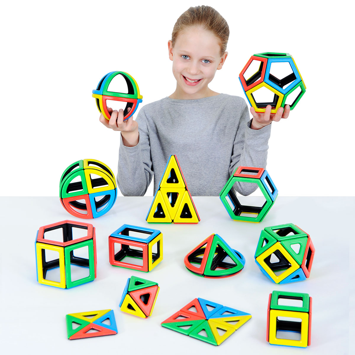 Magnetic Polydron Mathematics Set