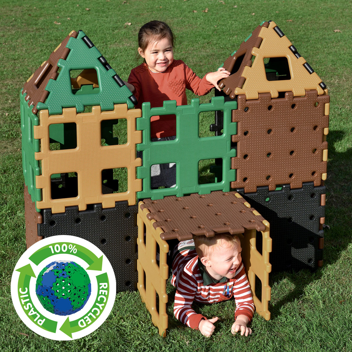 XL Polydron Natural Colours Set 2